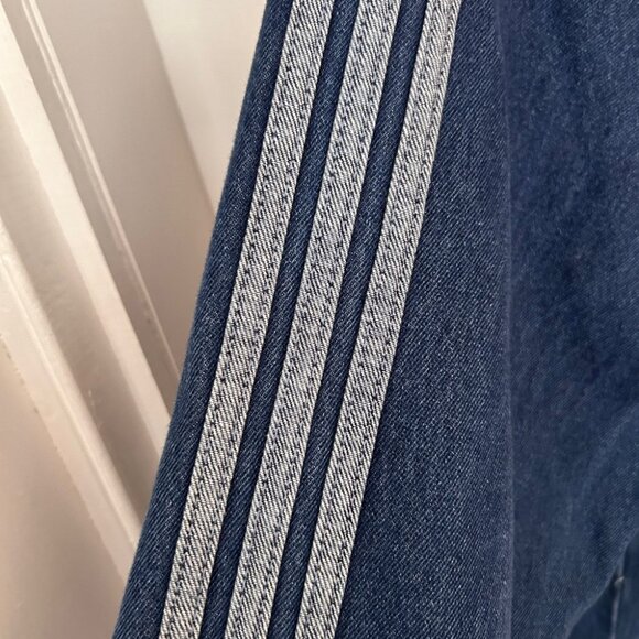 Men’s Adidas Adicolor Firebird Denim Track Jacket Size XL - Picture 5 of 9